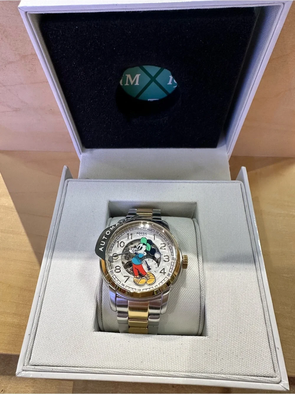 Limited-Edition Disney Mickey Mouse x Fossil Golf Mechanical Watch